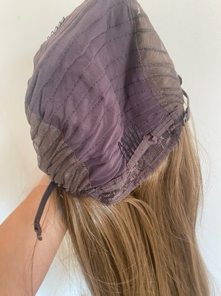 Peluca castaña nueva