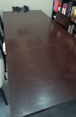 Mesa comedor extensible 150-210 x 90 wengué