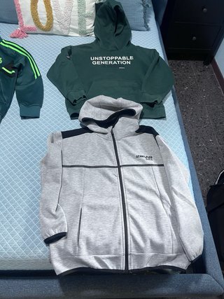 Lote chandal Real Madrid, sudaderas y zapatilla.