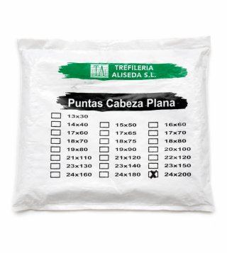 Puntas Cabeza Plana 24x200mm