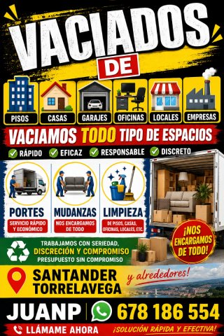 Vaciado de Oficinas, Casas y Garajes