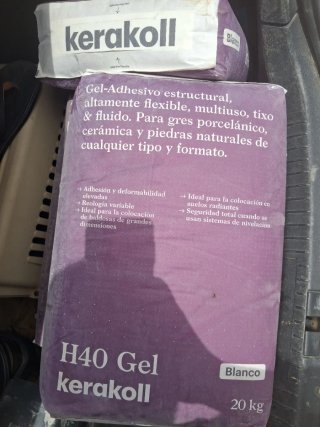 Saco Kerakoll H40 Gel Blanco 20 kg