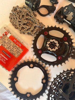 Grupo SRAM X01 Carbono 11v (¡Solo 3 días de uso!)