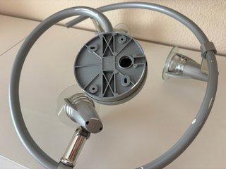 Lámpara de techo 3 focos gris