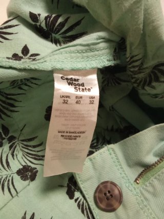 Bermuda verde Talla M
