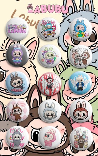 PACK CHAPAS LABUBU