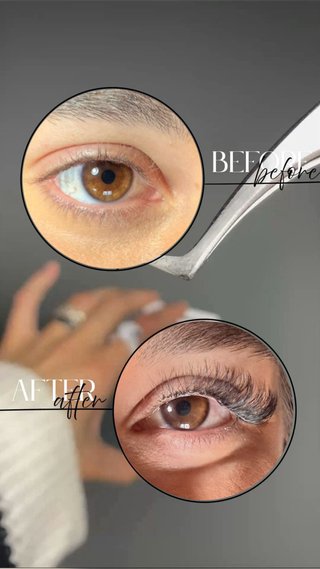 Servicio extensiones de pestañas y cejas