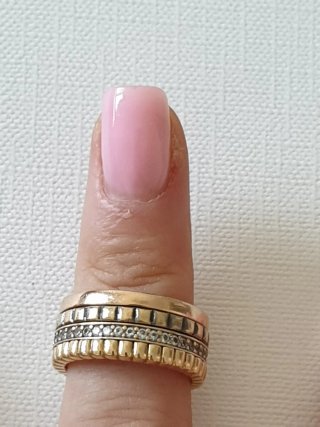 Anillo oro 585 con circonitas