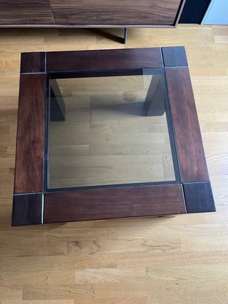 Mesa de centro madera y cristal