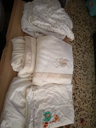 Lote textil cuna: funda nórdica y sábanas