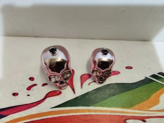 2 Bottigliette Teschio Rosa Vuote