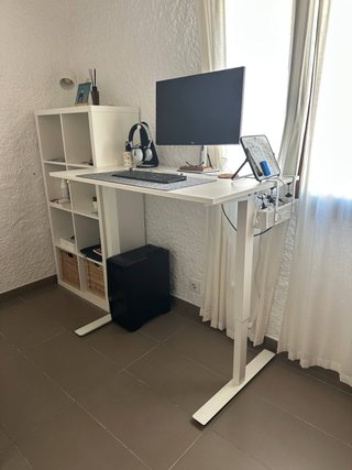 Escritorio Elevable Blanco Ikea
