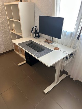 Escritorio Elevable Blanco Ikea