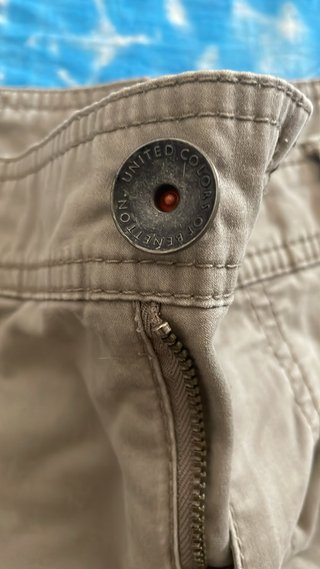 Shorts Benetton Donna Tg. S Grigio