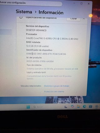 Ordenador Portátil Dell i5 Táctil