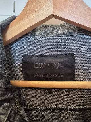 Chaqueta Vaquera Liquor N Poker Negra