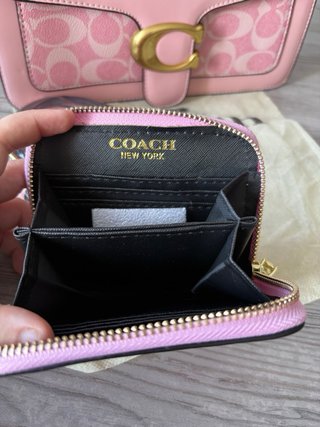 Conjunto Bolso y Cartera Coach Rosa