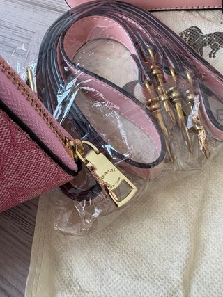 Conjunto Bolso y Cartera Coach Rosa