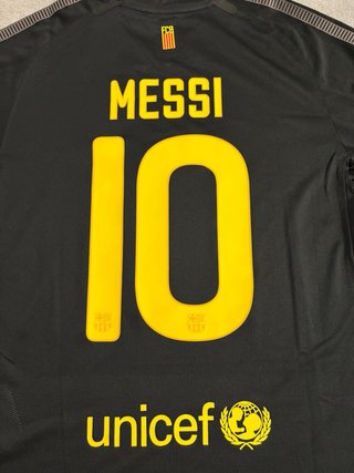 Camiseta FC Barcelona de Messi Nike Talla L Negra