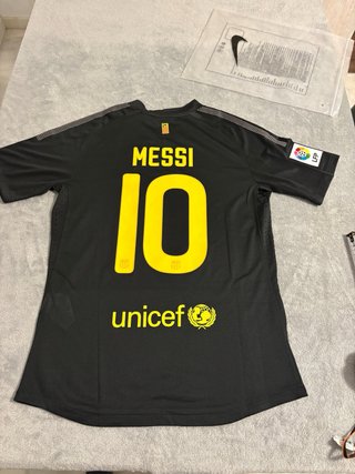 Camiseta FC Barcelona de Messi Nike Talla L Negra