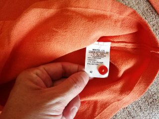 Chaqueta punto Yera mujer naranja Talla L