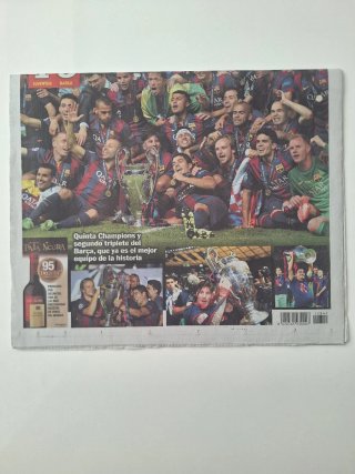 Periódico Sport Campeones Barcelona 2015