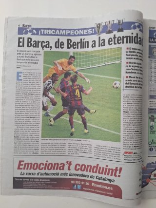 Periódico Sport Campeones Barcelona 2015