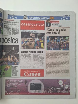 Periódico Sport Campeones Barcelona 2015