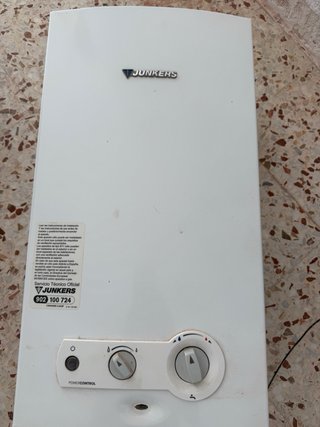 Calentador Junkers Gas Natural Blanco