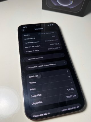 iPhone 12 Pro Max 128GB – Caja + cargador original