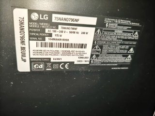 TV LG 75nano796 para reparar o piezas