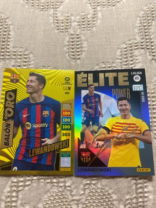2 Cromos Panini Lewandowski Élite Power