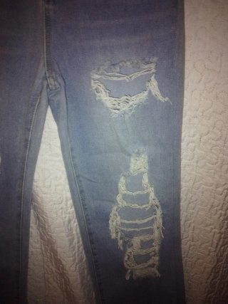 Pantalón vaquero YJW Price desgastado