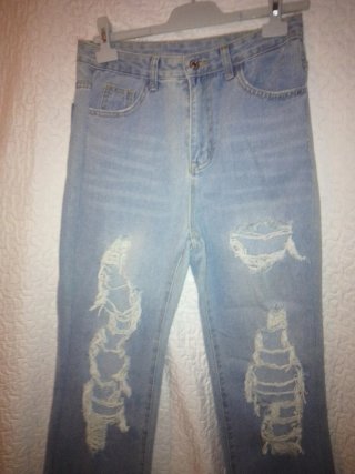 Pantalón vaquero YJW Price desgastado