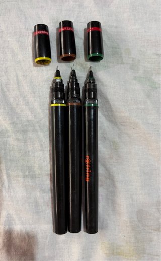 Set 3 Rotring Vintage Estuche Accesorios