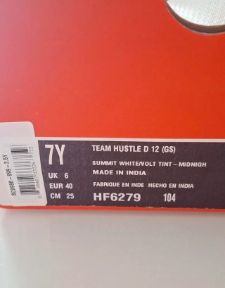 Zapatillas Team Hustle Blancas y Azules Talla 40