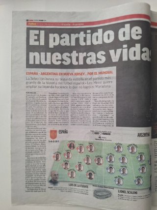 Periódico Marca Final Mundial Fútbol 2026