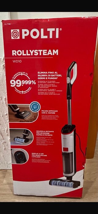 Aspiradora, fregadora y limpiadora a vapor 3 en 1