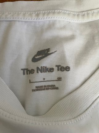 Camiseta Nike Just Do It Blanca y Negra
