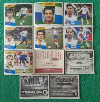 Lote cromos Real Zaragoza Panini La liga
