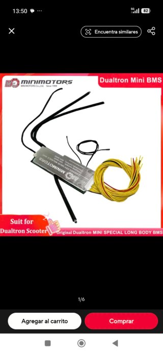 BMS Minimotors Dualtron 52V 10A/60A