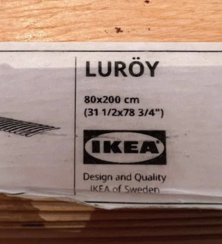 Somier Leröy Láminas 80x200 IKEA