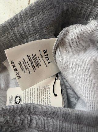 Ami Paris Pantaloncini Grigi Taglia M 100% cotone