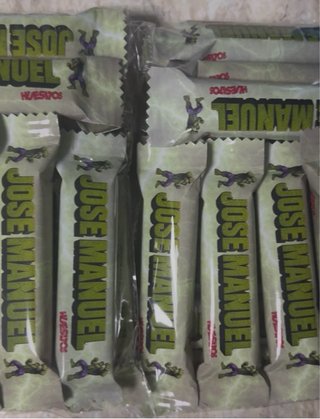 Personalizacion de chocolatinas