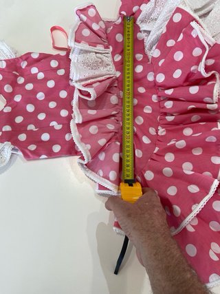 264 Gitana Niña Lunares Rosa y Blanco