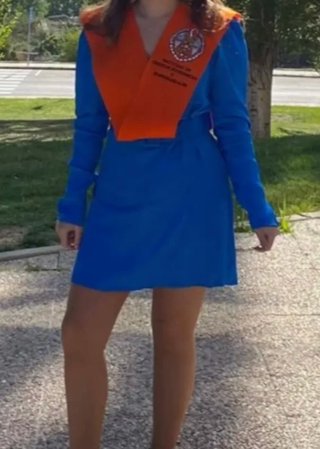 Vestido azul de zara