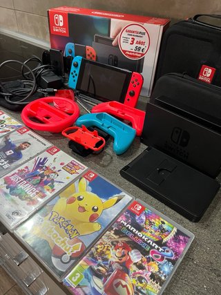 Nintendo Switch + 6 Juegos + Accesorios