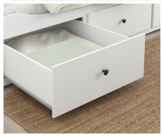 Cama nido blanca con cajones
