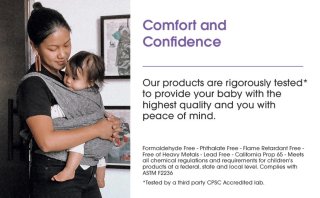 Portabebés Boppy ComfyFit Gris