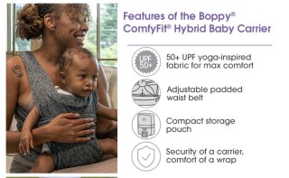 Portabebés Boppy ComfyFit Gris